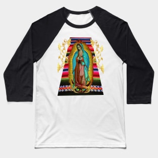 Our Lady of Guadalupe Virgin Mary Zarape 08 Baseball T-Shirt